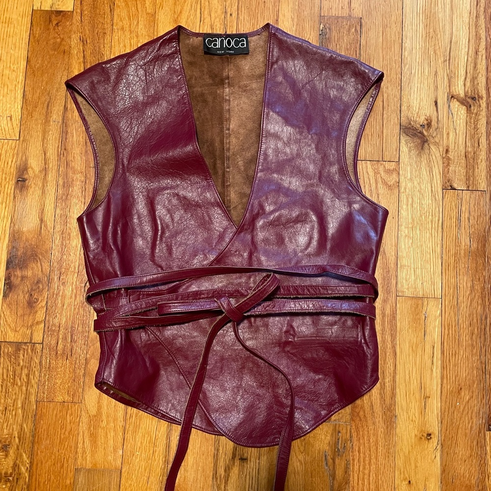 Vintage leather vest